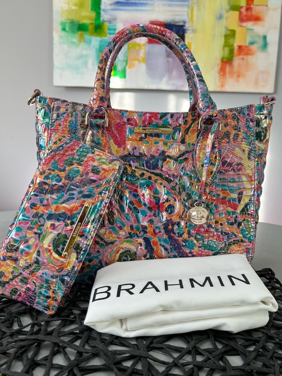 Brahmin Handbags - Brahmin Lena Rainbow Reef Melbourne Satchel & Ady Wallet Set